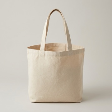 Túi tote canvas màu be