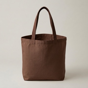 Túi tote canvas màu nâu